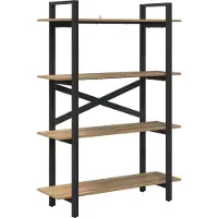 vidaXL Boekenplank 4-laags 100 x 33.5 x 64 cm Bewerkt hout