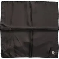 Dolce&Gabbana Bruine DG Crown Zijde Vierkante Mannen Foulard Sjaal