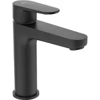 Ideal standard Cerafine O - Wastafelkraan met Click-clack afvoerplug, zwart BD131XG