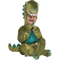 Amscan kostuum Baby Roar groen junior 6 12 maanden