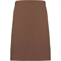 Premier Dames/Dames Mid-Length Apron (Pakket van 2) (Mokka)