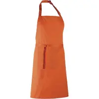 Premier Dames/Dames Kleuren Bipschort Met Zak / Werkkleding (Pakket van 2) (Oranje)