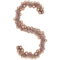 vidaXL Kerstbal Guirlande Rose Gold 186 cm Polystyreen