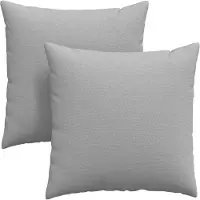 vidaXL Zitkussens 2 pcs Stof Wolkgrijs 60 x 60 cm