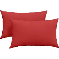 vidaXL Zitkussens 2 pcs Rood 50 x 30 cm Stof