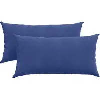 vidaXL Zitkussens 2 pcs Politieblauw 80 x 40 cm Corduroy stof