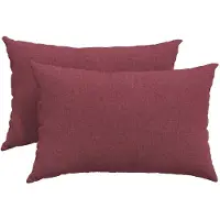 vidaXL Zitkussens 2 pcs Stof Wijnrood 60 x 40 cm