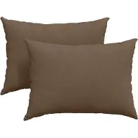 vidaXL Zitkussens 2 pcs Stof Bruin 70 x 50 cm