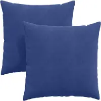 vidaXL Zitkussens 2 pcs Politieblauw 80 x 80 cm Corduroy stof