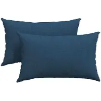 vidaXL Zitkussens 2 pcs Stof Blauw 50 x 30 cm