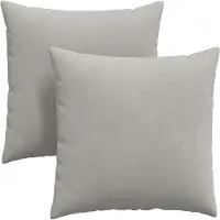 vidaXL Zitkussens 2 pcs Lichtgrijs 60 x 60 cm Stof