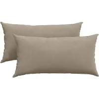 vidaXL Zitkussens 2 st Stof Taupe 80 x 40 cm