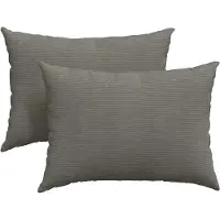 vidaXL Zitkussens 2 pcs Lichtgrijs 70 x 50 cm Corduroy stof