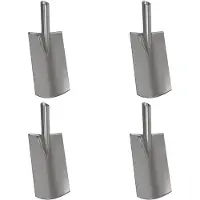 vidaXL Schep Hoofd 4 pcs Zilver 43 x 17 cm Gepoedercoat staal