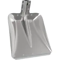 vidaXL Schep Hoofd Zilver 45 x 38 cm Aluminium