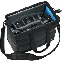 Cullmann Amsterdam Maxima 335 | Cameratas met dubbele sluiting | Zwart