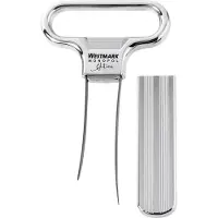 Westmark Laschen-kurkentrekker en flesopener, Monopol Edition, staal/gegoten zink, Ah-So, verchroomd, 6285336C
