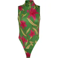 Adidas Sport body 'x Farm Rio' kaki / lichtgroen / donkerroze