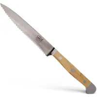Güde Alpha Olive worst- / tomatenmes 13 cm messenstaal olijfhout