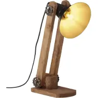 vidaXL Bureaulamp 25 W E27 23x13x52 cm zwart