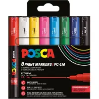 Posca Extra Fine Tip 8 Pc (401651) Marker Pen Veelkleurig Kinderen