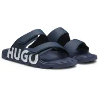 HUGO Muiltjes 'Evander' donkerblauw / wit