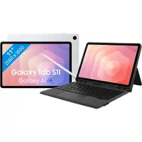 Samsung Galaxy Tab S11 11 inch 256GB Wifi Zilver + BlueBuilt Toetsenbord Hoes AZERTY