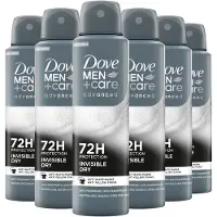 Dove Men - Anti-Transpirant Deodorant Spray - Advanced - Invisible Dry - 6 x 150 ml