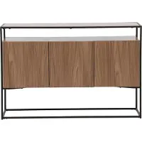 Ebuy24 Kingsport dressoir 3 deuren walnootdecor.