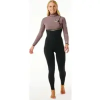 Rip Curl Wmns Ebomb 4/3mm Zip Free - Eggplant