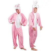 Boland Roze konijnen/ hazen kostuum voor heren - Carnavalskostuums