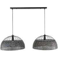 Fraaai - Armin hanglamp 2L armor ø60 - zwart bruin