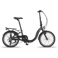 Altec comfort 20 inch vouwfiets 6s mat zwart