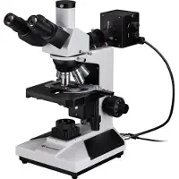 Bresser 5770200 ADL 601 P Doorlichtmicroscoop Trinoculair 600 x Opvallend licht, Doorvallend licht