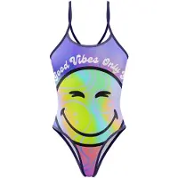 Otso Smiley World Vibes Swimsuit Paars M Vrouw