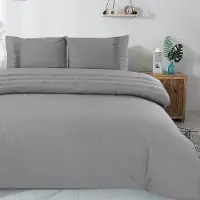 Dreamhouse Dekbedovertrek Bali Grey Katoen-200 x 200 / 220 cm | 2-Persoons