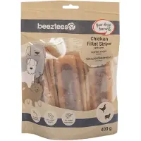 Beeztees Hondensnack Kipfilet Strips met Lam 400 gram