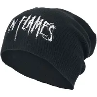 In Flames Beanie - Logo - zwart - Maat Standard