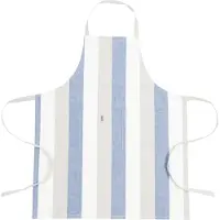 Mars & More Classic Stripe True Navy Apron 75x90 Whiteh 2 pockets