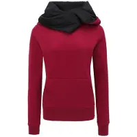 Forplay Trui met capuchon - Pentagram - XS tot 5XL - voor Vrouwen - bordeaux - Maat XXL