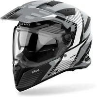 Airoh Bandit Spicy, avonturenhelm ,grijs/lichtgrijs/zwart ,S