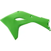 Polisport zijpanelen voor de radiator, kleur groen, voor Kawasaki KX