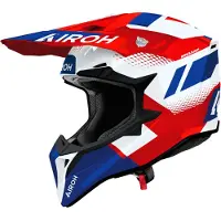 Airoh Wraaap Vision, motorcrosshelm ,Rood/Wit/Blauw ,M