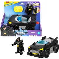 Fisher-Price Imaginext DC SUPER FRIENDS METAL FORCE BATMOBILE VEHICLE, Auto, 3 jaar, Kunststof, Zwart
