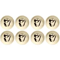 Serax - Ottolenghi Feast - Schaaltje XS - Wit/Zwart - 7 Ø - 8 stuks