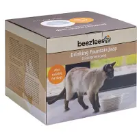 Beeztees Drinkfontein kat Keramiek Jaap Wit 1,5 Liter 21 x 21 x cm