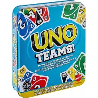 Mattel UNO Teams Kaartspel in Exclusieve Metalen Box