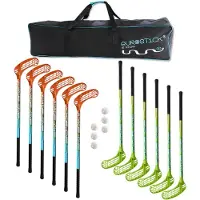 Eurostick - Unihockeys set - Inclusief draagtas - Premium variant - Force one - 89 cm