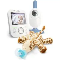 Philips - Beeldbabyfoon en ultrazachte knuffel - SCD845/82