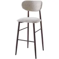 DS4U - Sumi barkruk 75 cm beige - walnoot poot